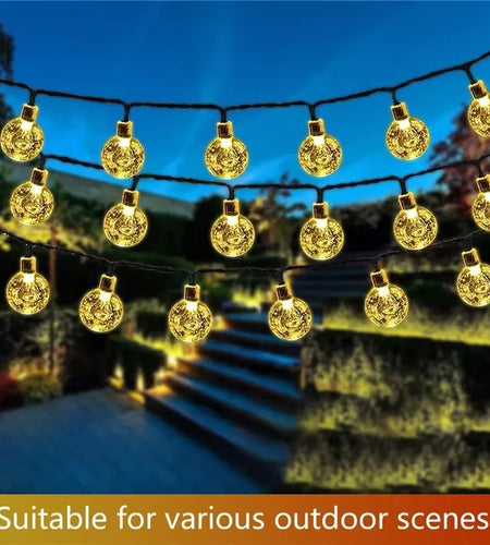 6-Meter Outdoor Camping LED Color Light String Camping Light Star Light Christmas Color Light Decorative Light Battery USB