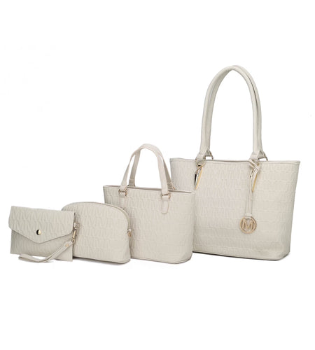 Edelyn Women'S Tote Bag, Small Tote Handbag, Pouch Purse & Wristlet Wallet, Signature Handbag 4 Pcs Set by Mia K