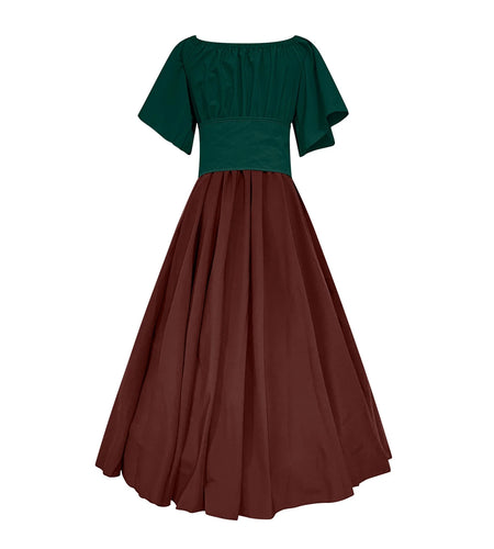 Renaissance Faire Costume Women,Womens Renaissance Costumes Medieval Irish Traditional plus Size Dresses Ruffle over Dress Corset Retro Cosplay Gown