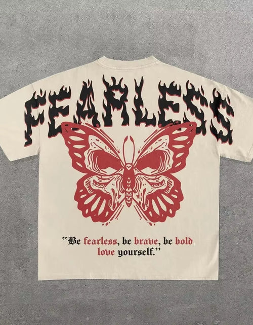 Load image into Gallery viewer, Streetwear Y2K T Shirt Harajuku Gothic Hip Hop Graphics Print Oversized round Neck Cotton Tshirt Men Womens Short Sleeved Tops
