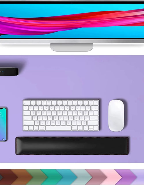 Load image into Gallery viewer, 1 Pcs Large Size 60*30Mm Office Desk Protector Mat PU Leather Waterproof Mouse Pad Desktop Keyboard Desk Pad Gaming Mousepad
