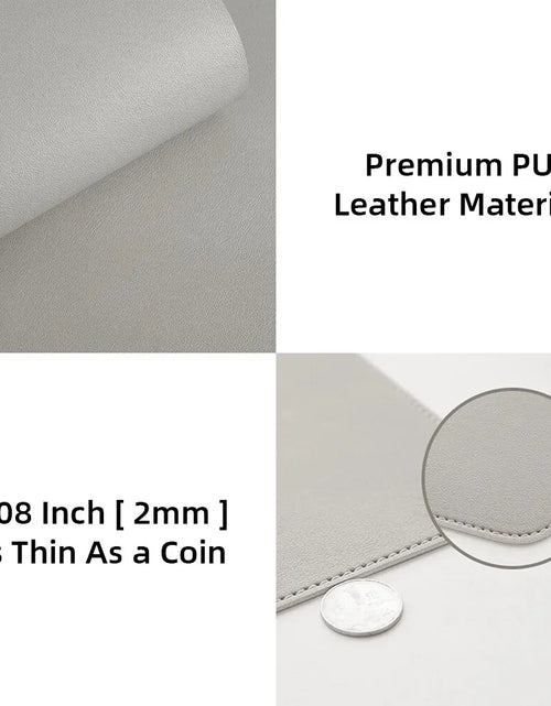 Load image into Gallery viewer, 1 Pcs Large Size 60*30Mm Office Desk Protector Mat PU Leather Waterproof Mouse Pad Desktop Keyboard Desk Pad Gaming Mousepad
