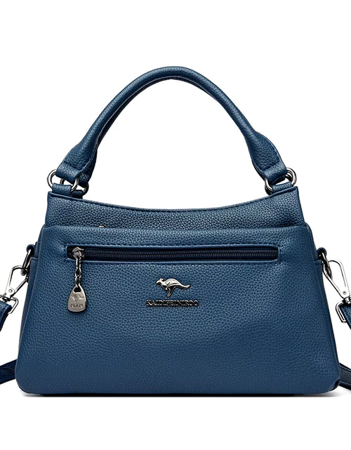 Load image into Gallery viewer, Luxury 100% Top Layer Cowhide Handbag Solid Color Designer Brand Women'S Crossbody Bags Exquisite Hardware LOGO Shoulder Bags
