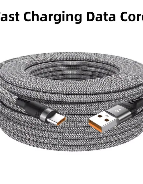 Load image into Gallery viewer, Extended 5-Meter Type-C USB Android 5A Super- Charging Cable Suitable for Huawei, Xiaomi, Vivo, and Leeco Phone Data Cable
