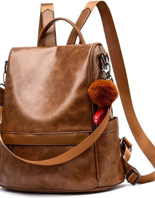 Load image into Gallery viewer, Women Backpack Purse PU Leather Anti-Theft Casual Shoulder Bag Fashion Ladies Satchel Bags
