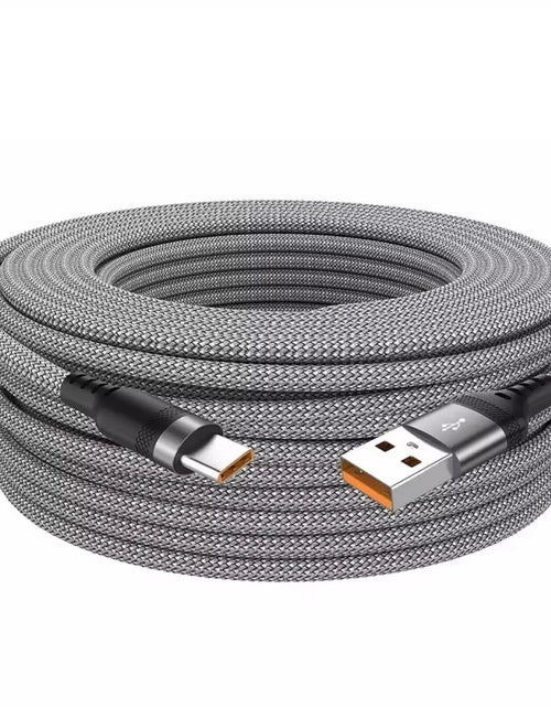 Load image into Gallery viewer, Extended 5-Meter Type-C USB Android 5A Super- Charging Cable Suitable for Huawei, Xiaomi, Vivo, and Leeco Phone Data Cable
