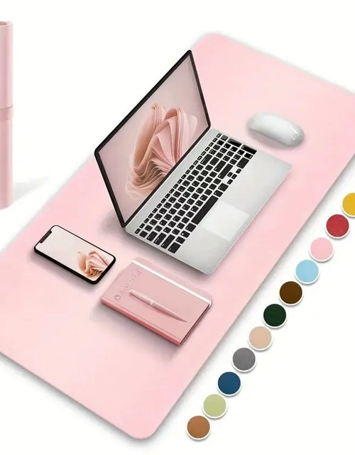 Load image into Gallery viewer, 1 Pcs Large Size 60*30Mm Office Desk Protector Mat PU Leather Waterproof Mouse Pad Desktop Keyboard Desk Pad Gaming Mousepad
