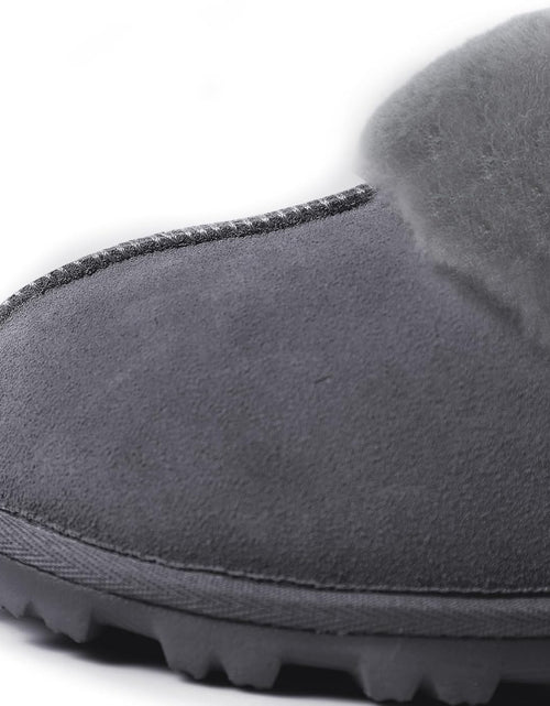 Load image into Gallery viewer, Genuine Australian Sheepskin Women Slippers, Water-Resistant Warm and Fluffy Outdoor House Slippers for Women
