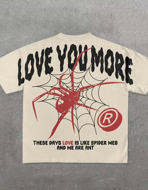 Load image into Gallery viewer, Streetwear Y2K T Shirt Harajuku Gothic Hip Hop Graphics Print Oversized round Neck Cotton Tshirt Men Womens Short Sleeved Tops
