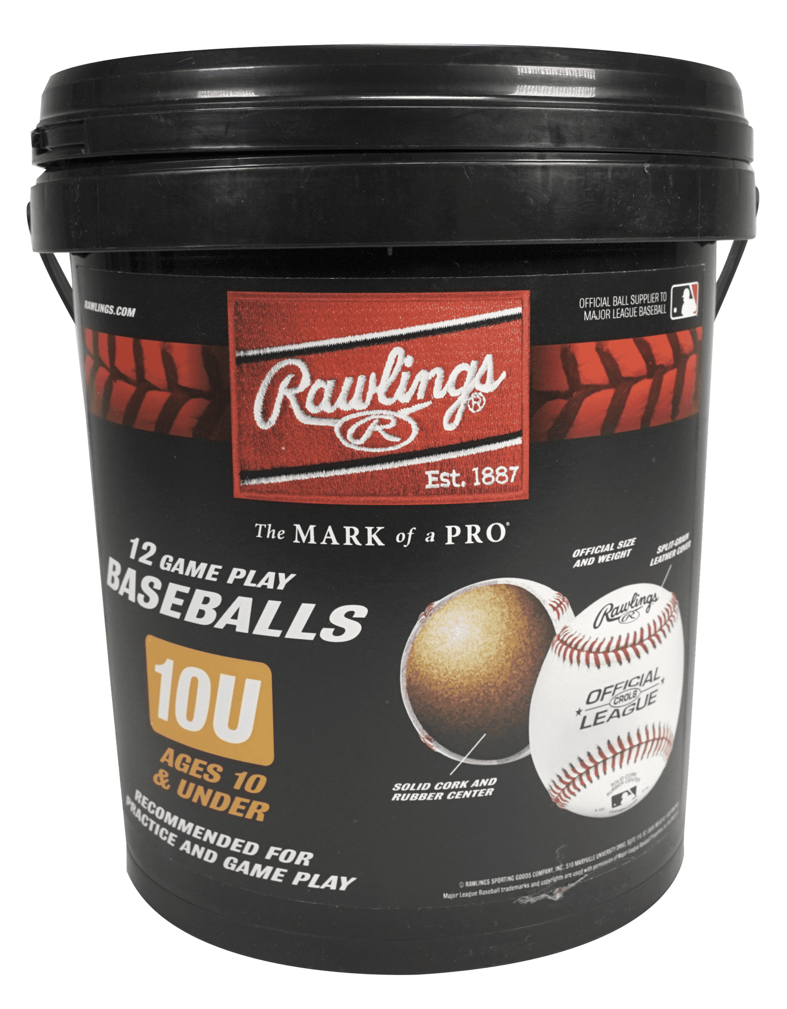 | Official League CROLB Practice Youth Baseballs | Youth/10U | Bucket | 12 Count