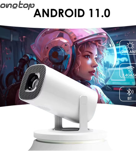 P30 Smart Mini Projector Android 11 Wifi6 Support 4K 1080P BT5.0 Projector 1280*720P Home Cinema Portable Projector