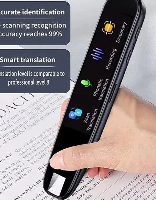 Load image into Gallery viewer, Translator 112 Languages Offline WIFI Scanning Translation Translator Instant Voice Scan Cheap Smart and High Marker Pen Qu R8B3
