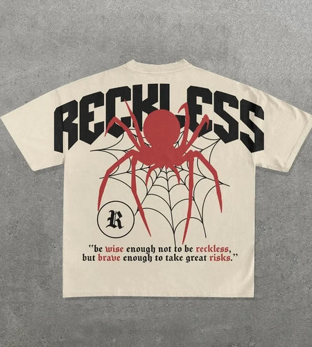 Streetwear Y2K T Shirt Harajuku Gothic Hip Hop Graphics Print Oversized round Neck Cotton Tshirt Men Womens Short Sleeved Tops