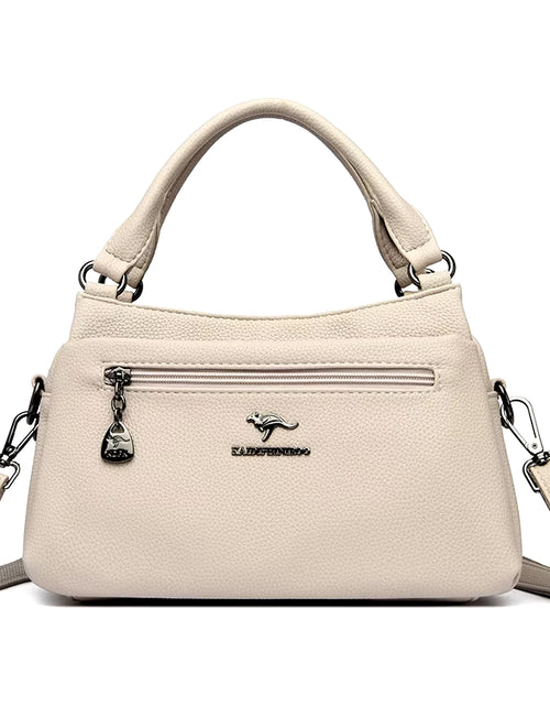 Load image into Gallery viewer, Luxury 100% Top Layer Cowhide Handbag Solid Color Designer Brand Women'S Crossbody Bags Exquisite Hardware LOGO Shoulder Bags
